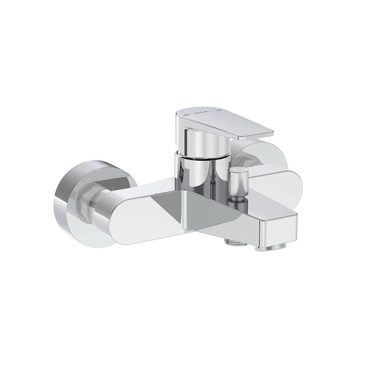 Artema Flow Square Banyo Bataryası, Parlak Krom