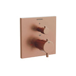Artema V-Box Ankastre Termostatik Banyo Bataryası (V-Box, Sıva Üstü Grubu), Fırçalı Bakır