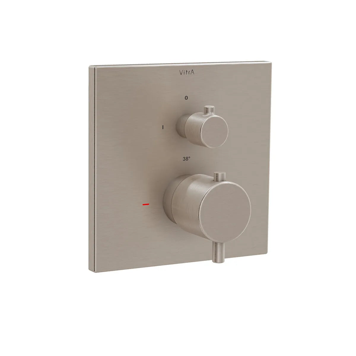 Artema V-Box Ankastre Termostatik Banyo Bataryası (V-Box, Sıva Üstü Grubu), Fırçalı Nikel