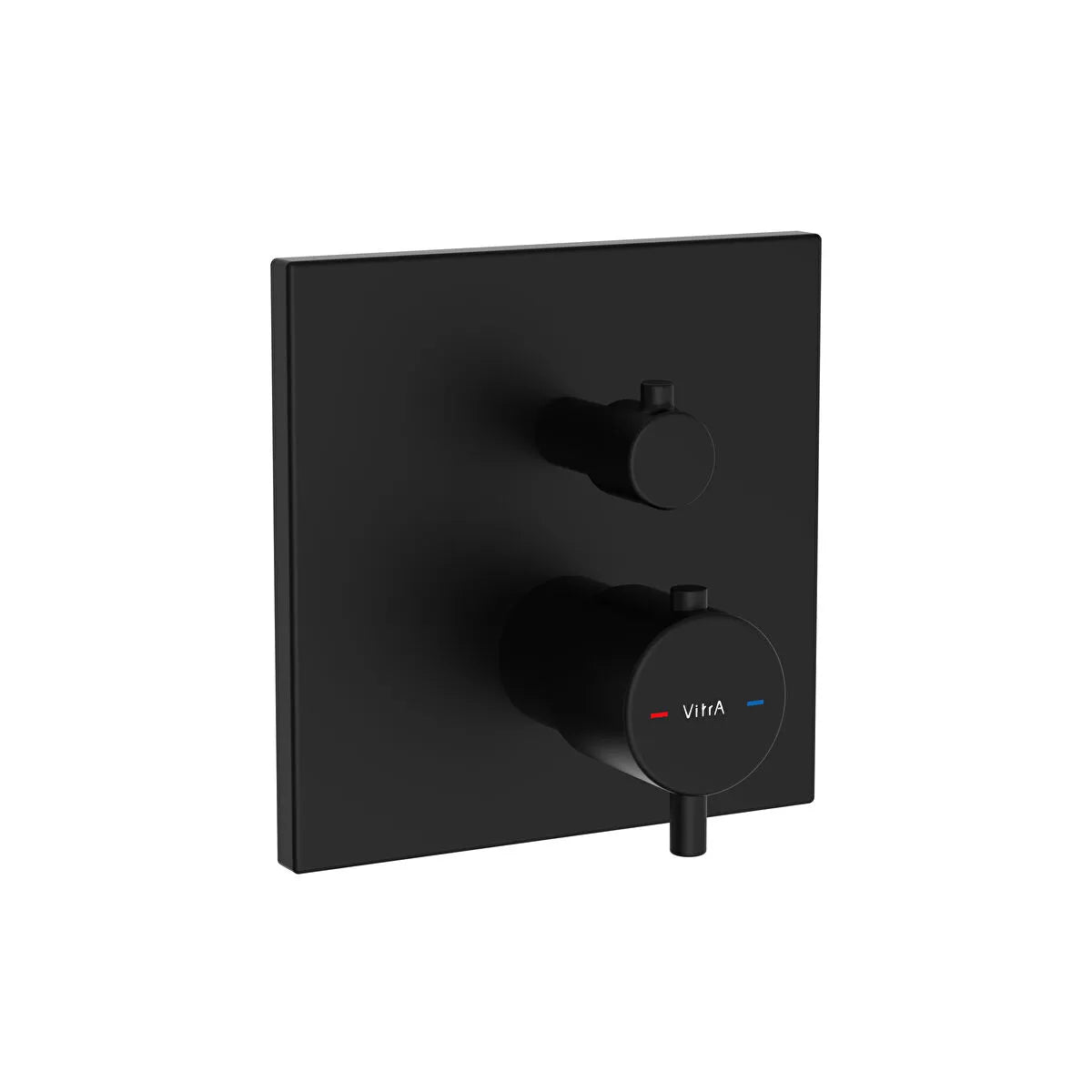 Artema Flow Square Ankastre Termostatik Banyo/Duş Bataryası (V-Box, Sıva Üstü Grubu), Mat Siyah