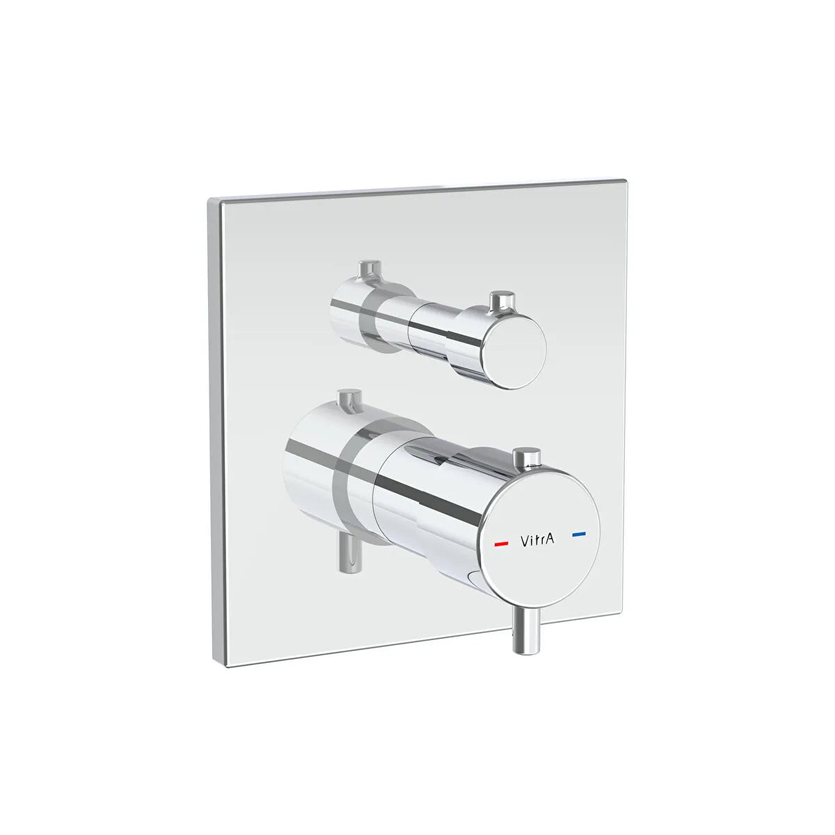 Artema Flow Square Ankastre Termostatik Banyo/Duş Bataryası (V-Box, Sıva Üstü Grubu), Parlak Krom