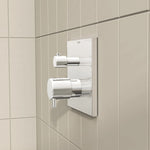 Artema Flow Square Ankastre Termostatik Banyo/Duş Bataryası (V-Box, Sıva Üstü Grubu), Parlak Krom