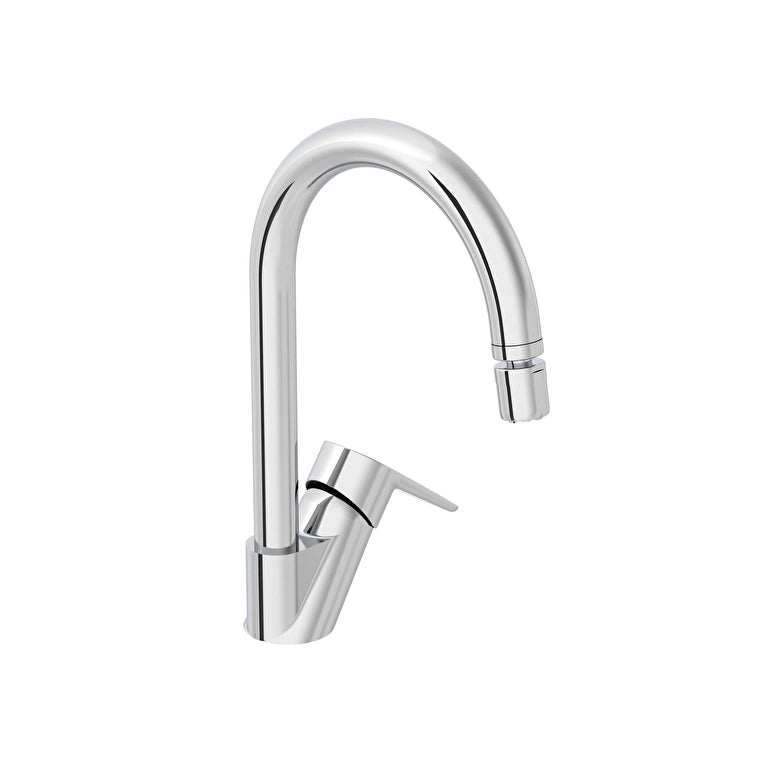 Artema Flow Soft Eviye Bataryası (C-Tip, Alçak), Parlak Krom