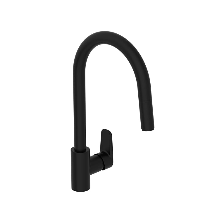 Artema Flow Soft Eviye Bataryası (C-Tip, Pull-Out), Mat Siyah