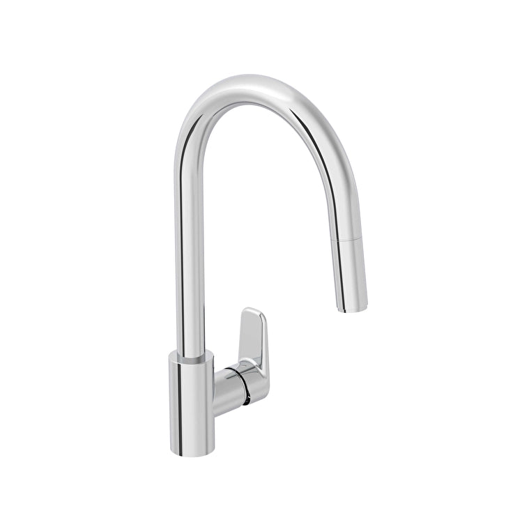 Artema Flow Soft Eviye Bataryası (C-Tip, Pull-Out), Parlak Krom