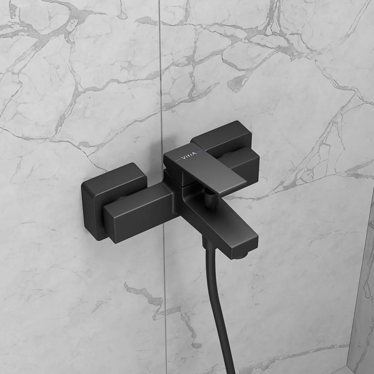 Artema Minimax Square Banyo Bataryası, Mat Siyah