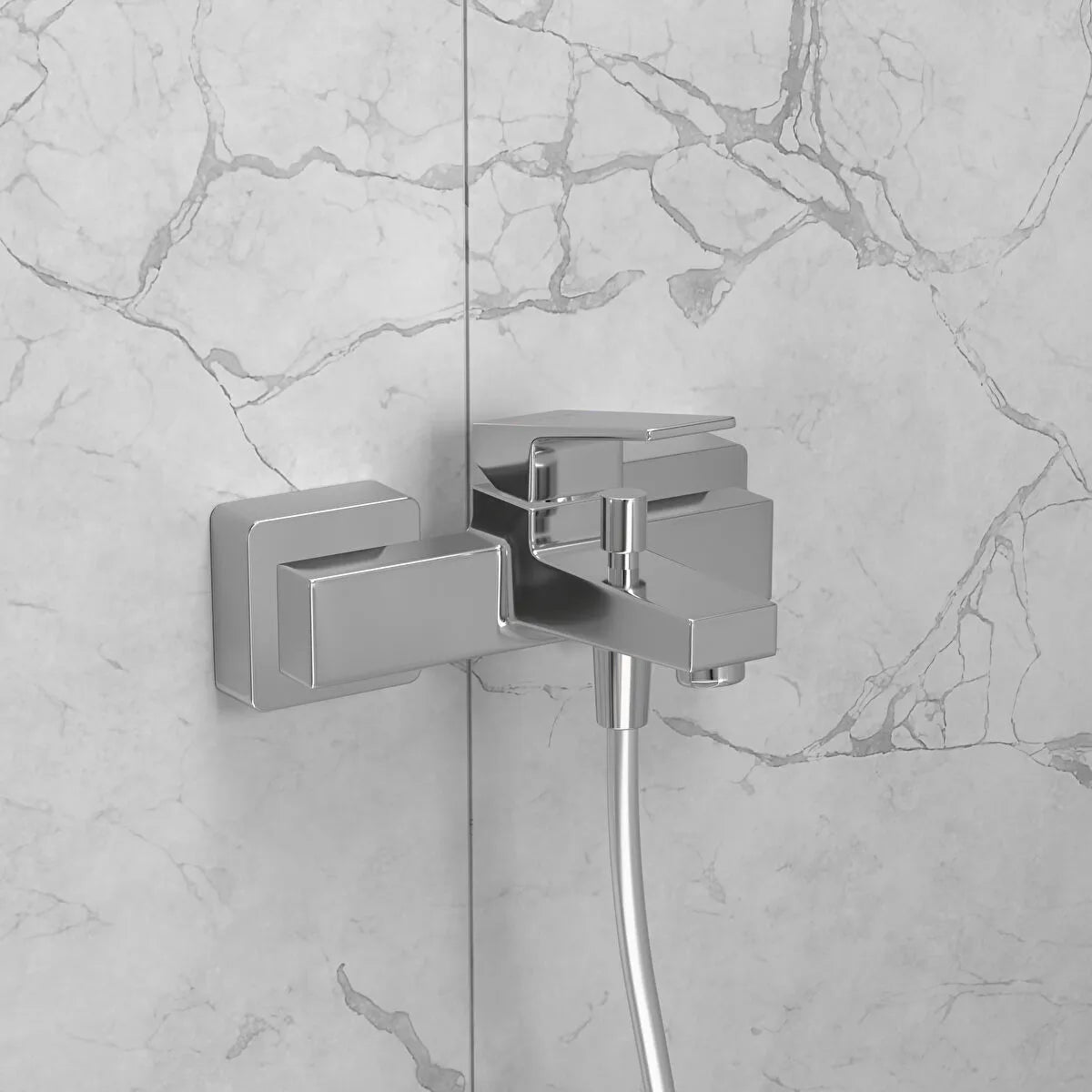 Artema Minimax Square Banyo Bataryası, Parlak Krom