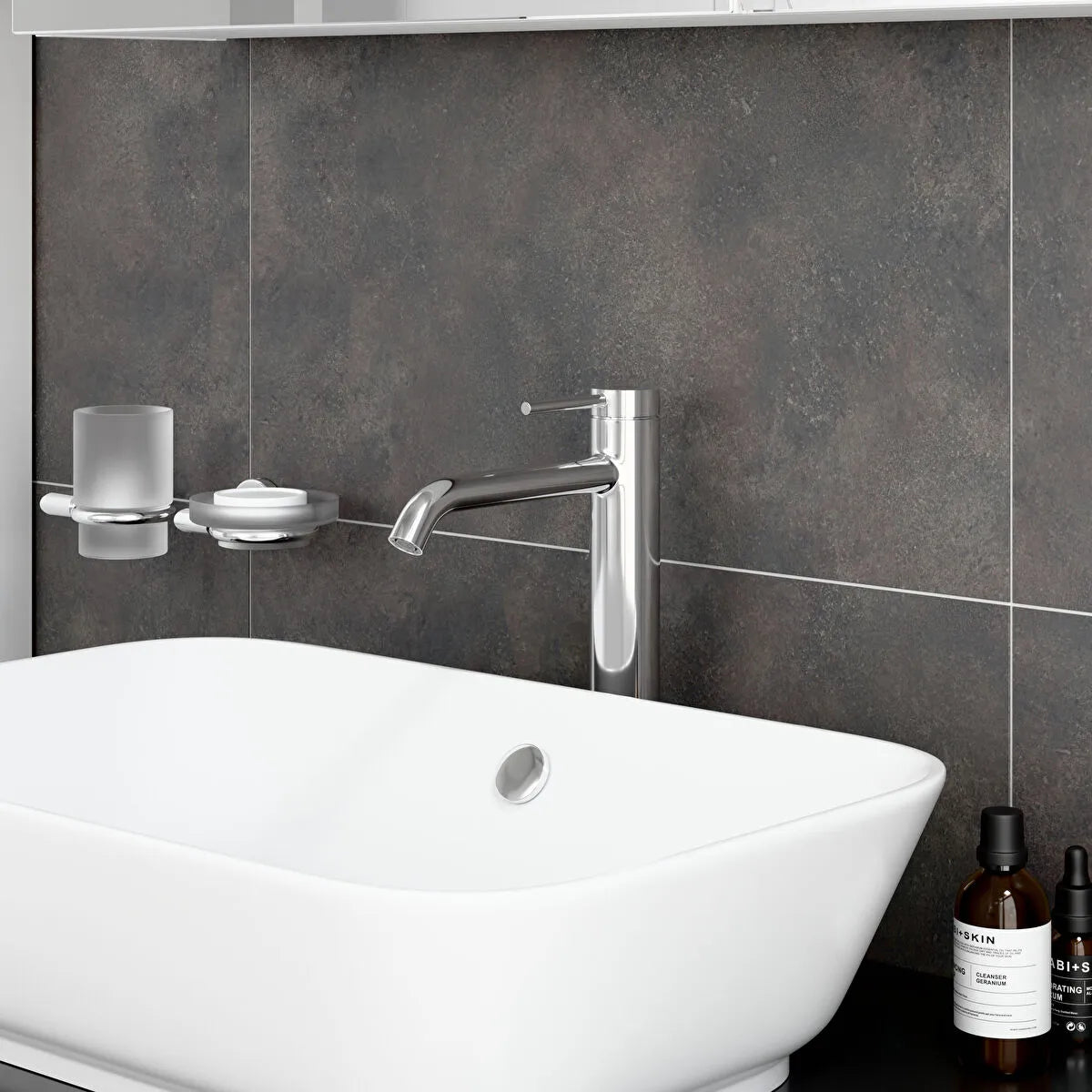 Artema Minimax Round Çanak Lavabo Bataryası, Parlak Krom
