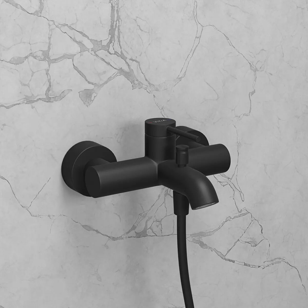 Artema Minimax Round Banyo Bataryası, Mat Siyah