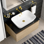 Artema Minimax Round Ankastre Lavabo Bataryası (Uzun), Fırçalı Altın