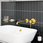 Artema Minimax Round Ankastre Lavabo Bataryası (Uzun), Fırçalı Altın