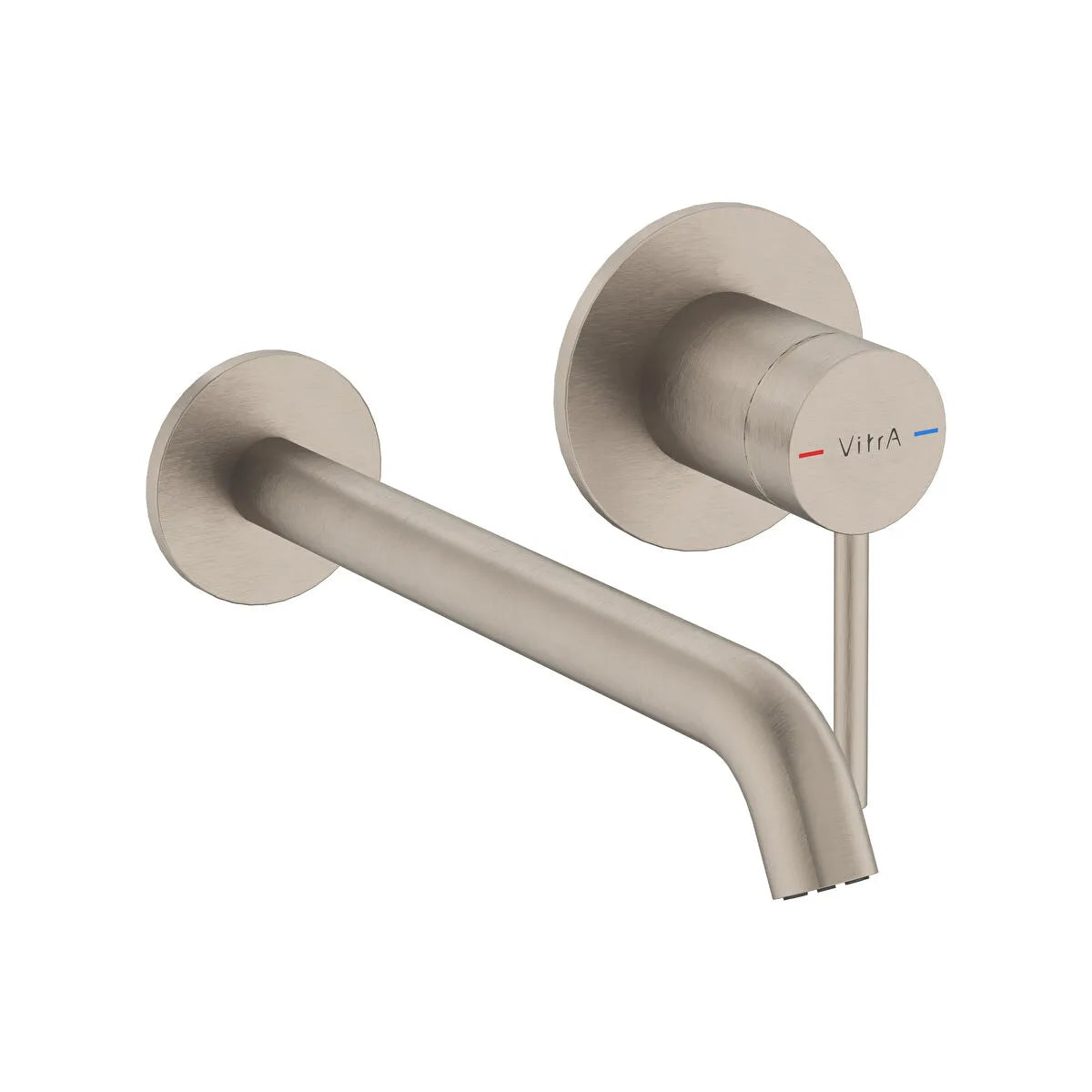Artema Minimax Round Ankastre Lavabo Bataryası (Uzun), Fırçalı Nikel