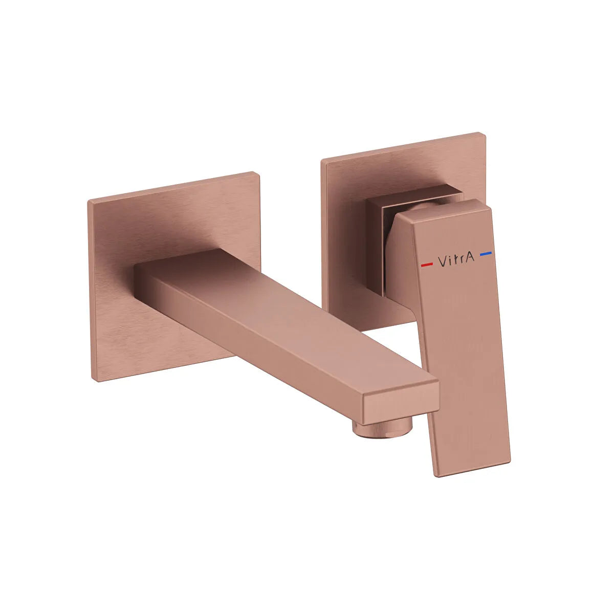 Artema Minimax Square Ankastre Lavabo Bataryası (Kısa) (Sıva Üstü Grubu), Fırçalı Bakır