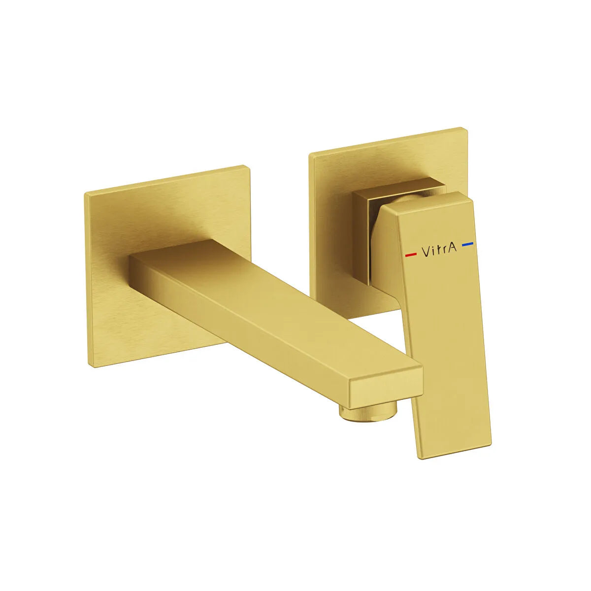 Artema Minimax Square Ankastre Lavabo Bataryası (Kısa) (Sıva Üstü Grubu), Fırçalı Altın