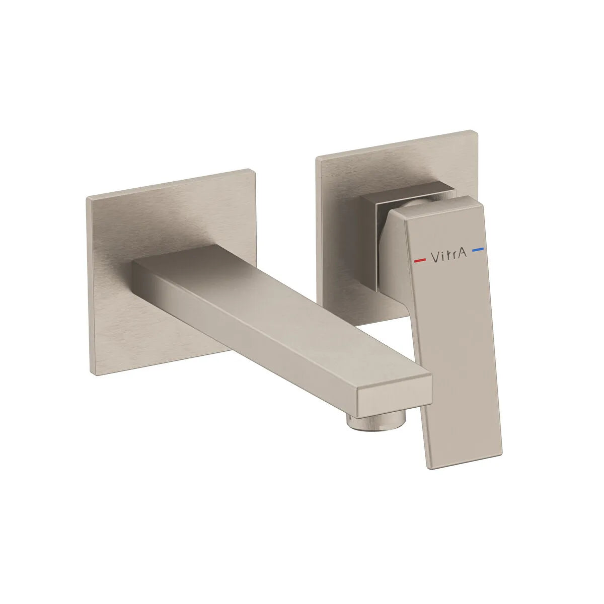 Artema Minimax Square Ankastre Lavabo Bataryası (Kısa) (Sıva Üstü Grubu), Fırçalı Nikel