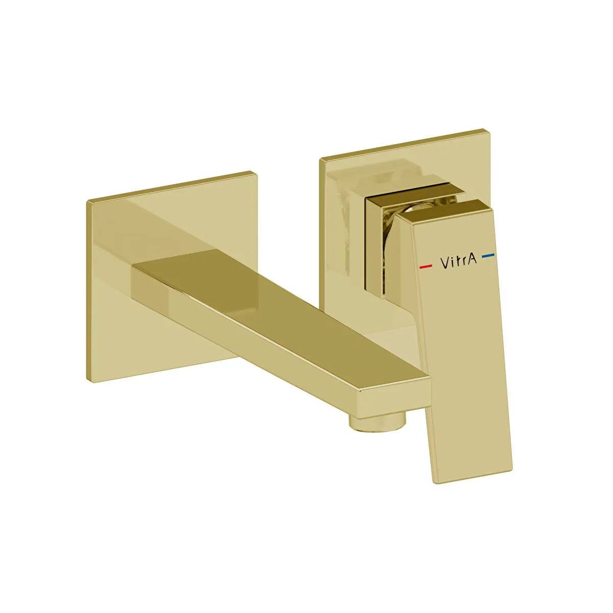 Artema Minimax Square Ankastre Lavabo Bataryası (Kısa) (Sıva Üstü Grubu), Soft Altın 