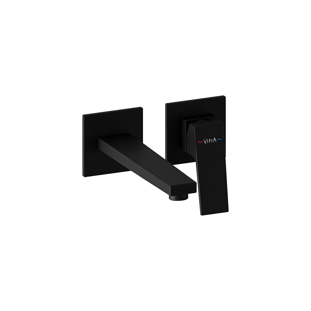 Artema Minimax Square Ankastre Lavabo Bataryası (Uzun) (Sıva Üstü Grubu), Mat Siyah