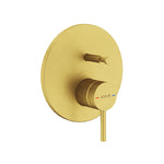 Artema Minimax Round Ankastre Mekanik Banyo Bataryası, Minibox, Fırçalı Altın