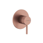 Artema Minimax Round Ankastre Mekanik Duş Bataryası (Minibox), Fırçalı Bakır