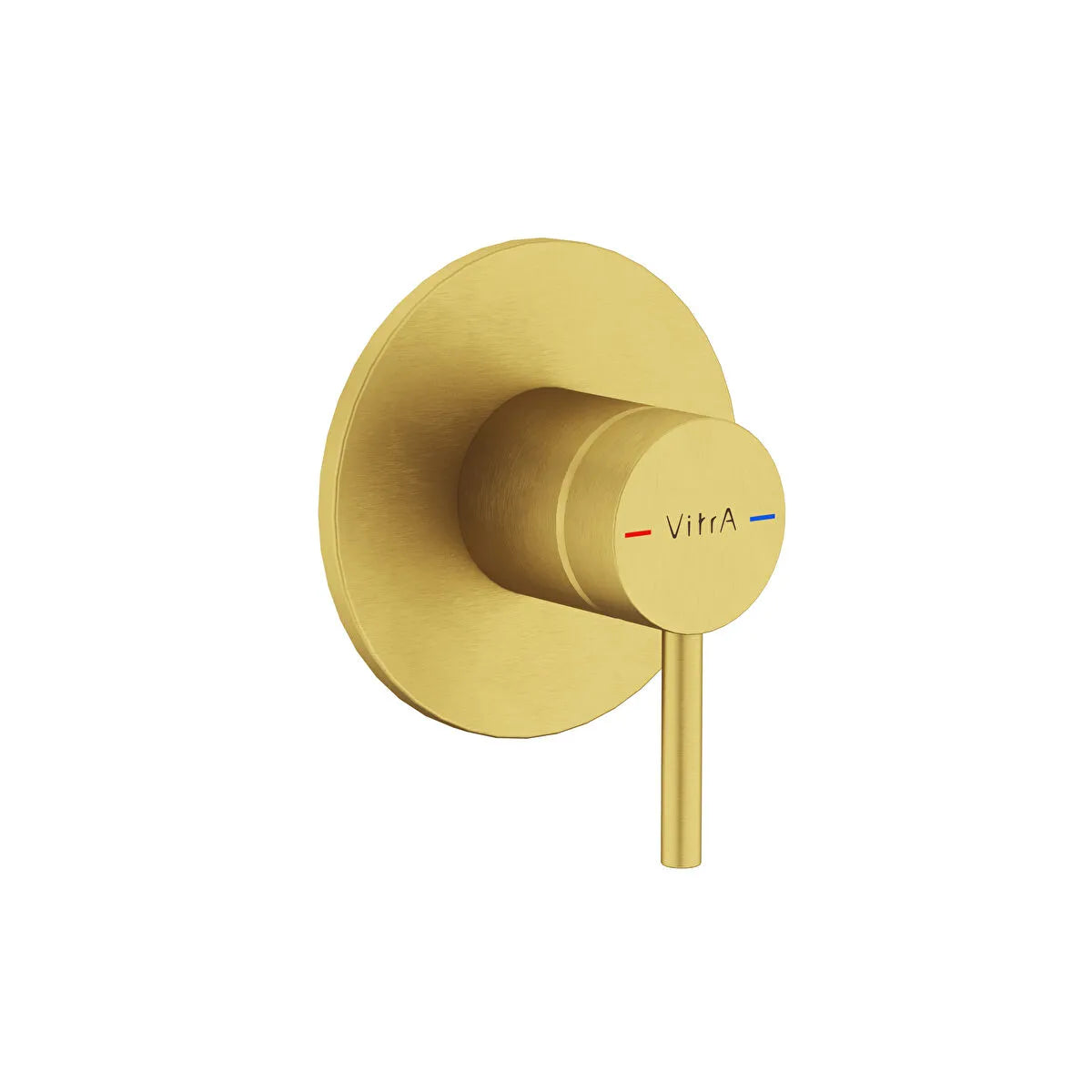 Artema Minimax Round Ankastre Mekanik Duş Bataryası (Minibox), Fırçalı Altın