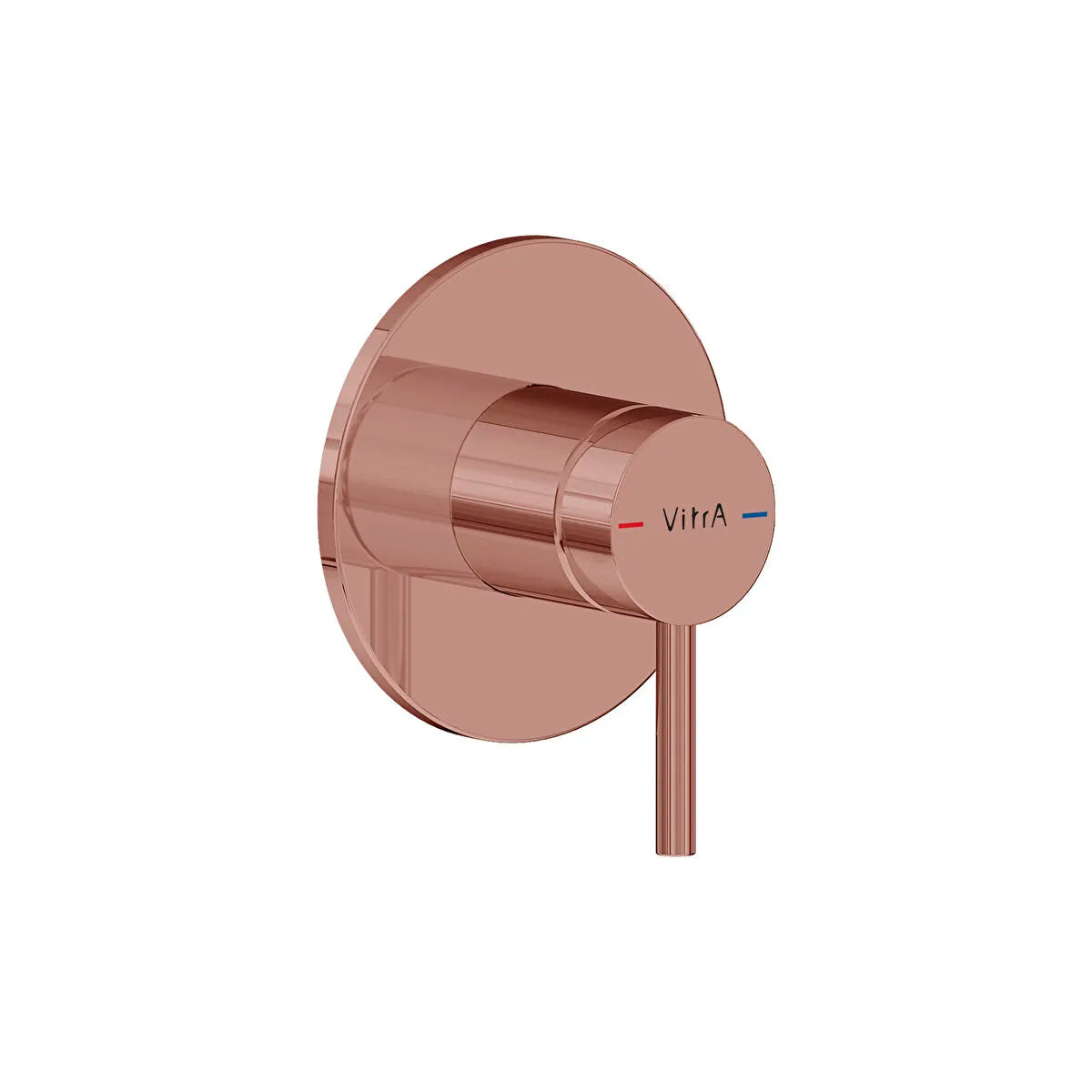 Artema Minimax Round Ankastre Mekanik Duş Bataryası (Minibox), Soft Bakır