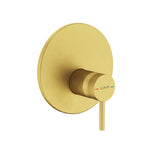 Artema Minimax Round Ankastre Mekanik Duş Bataryası, V-Box, Fırçalı Altın