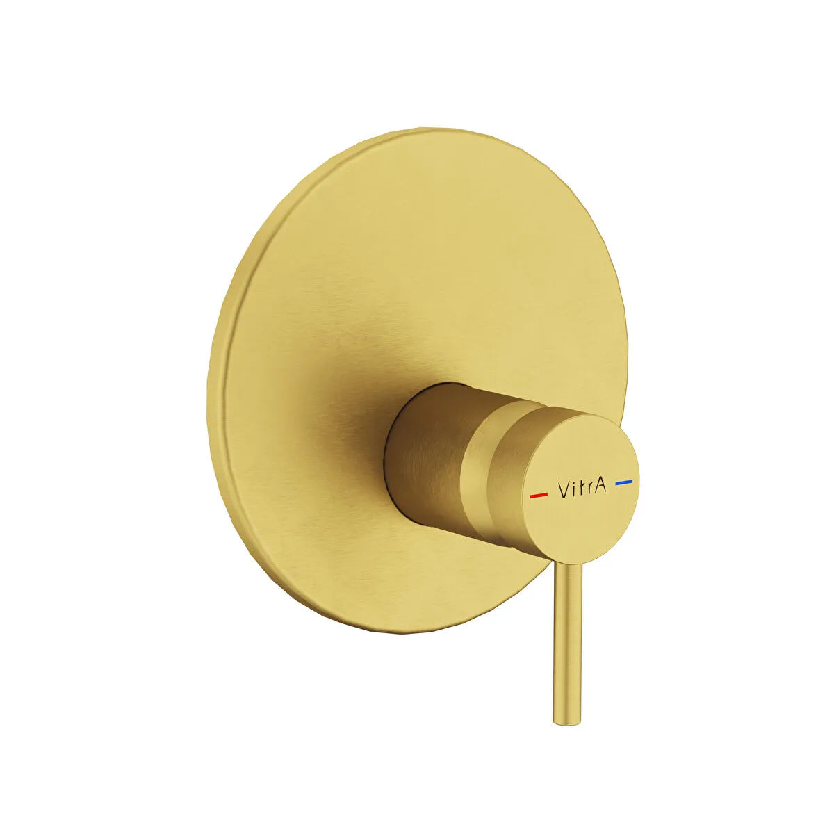 Artema Minimax Round Ankastre Mekanik Duş Bataryası, V-Box, Fırçalı Altın