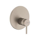 Artema Minimax Round Ankastre Mekanik Duş Bataryası, V-Box, Fırçalı Nikel