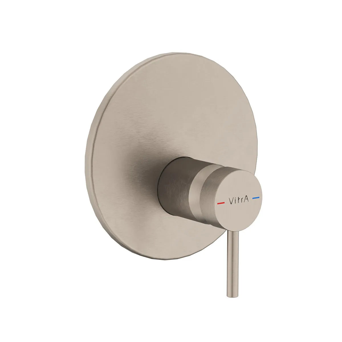 Artema Minimax Round Ankastre Mekanik Duş Bataryası, V-Box, Fırçalı Nikel