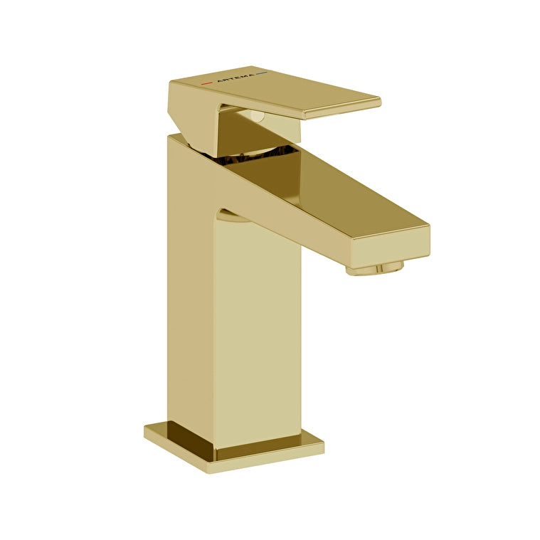 Artema Minimax Square Lavabo Bataryası, Soft Altın 