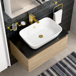 Artema Minimax Square Çanak Lavabo Bataryası, Fırçalı Altın