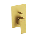 Artema Minimax Square Ankastre Banyo/Duş Bataryası (Minibox) (Sıva Üstü Grubu), Fırçalı Altın