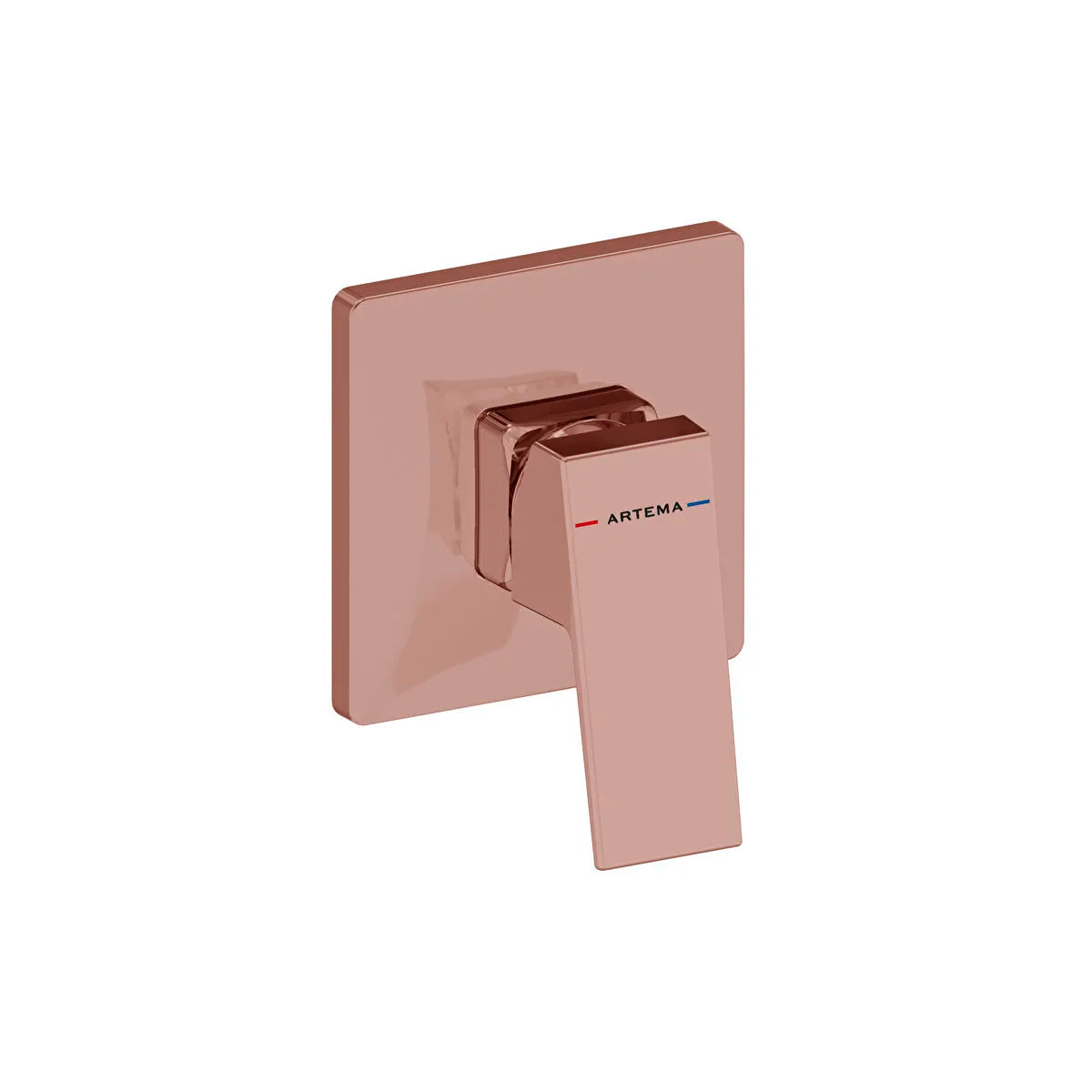 Artema Minimax Square Ankastre Duş Bataryası (Minibox) (Sıva Üstü Grubu), Soft Bakır