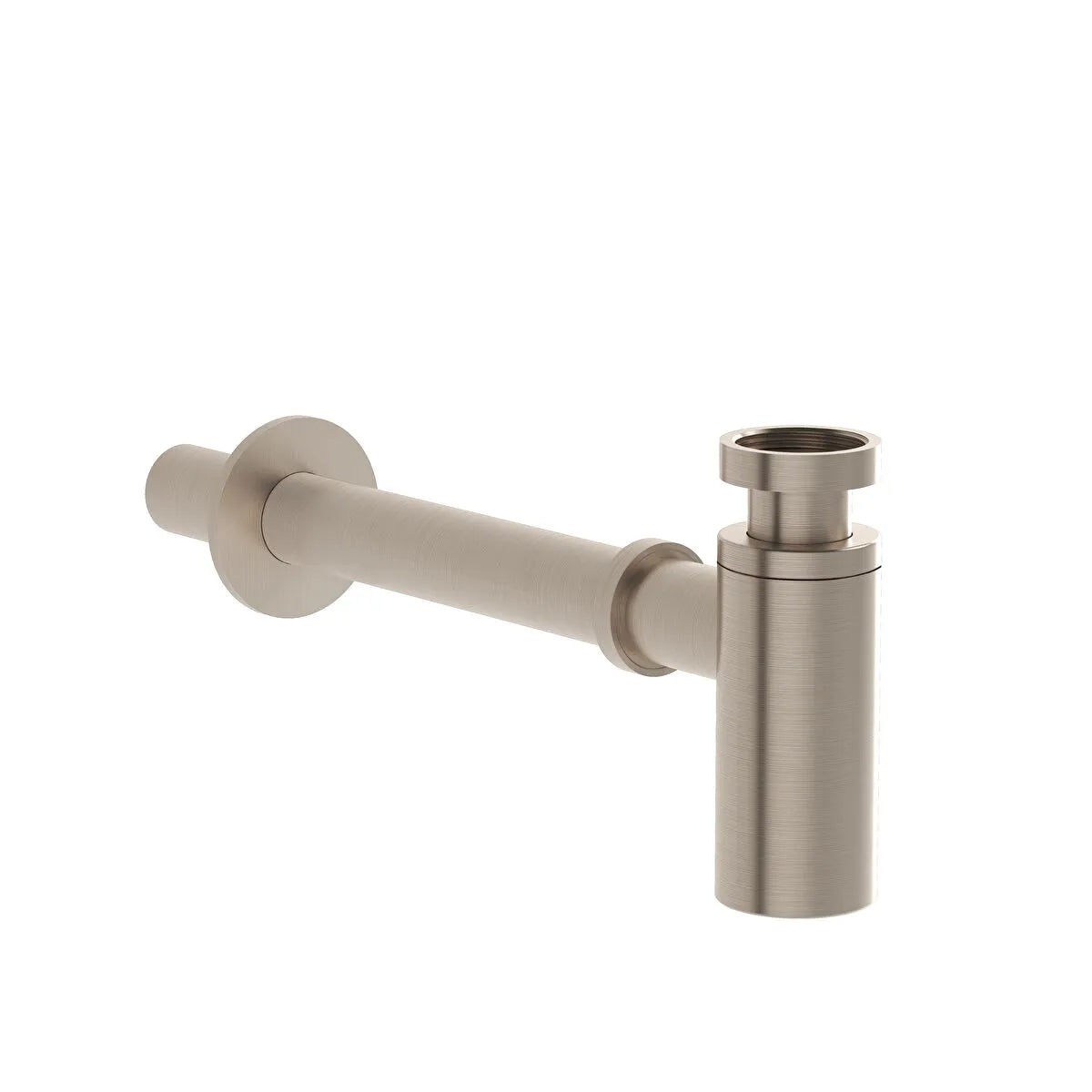 VitrA Origin Lavabo Sifonu (T Tipi), Fırçalı Nikel