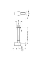 VitrA Origin Classic Lavabo Sifonu (T Tipi), Parlak Krom