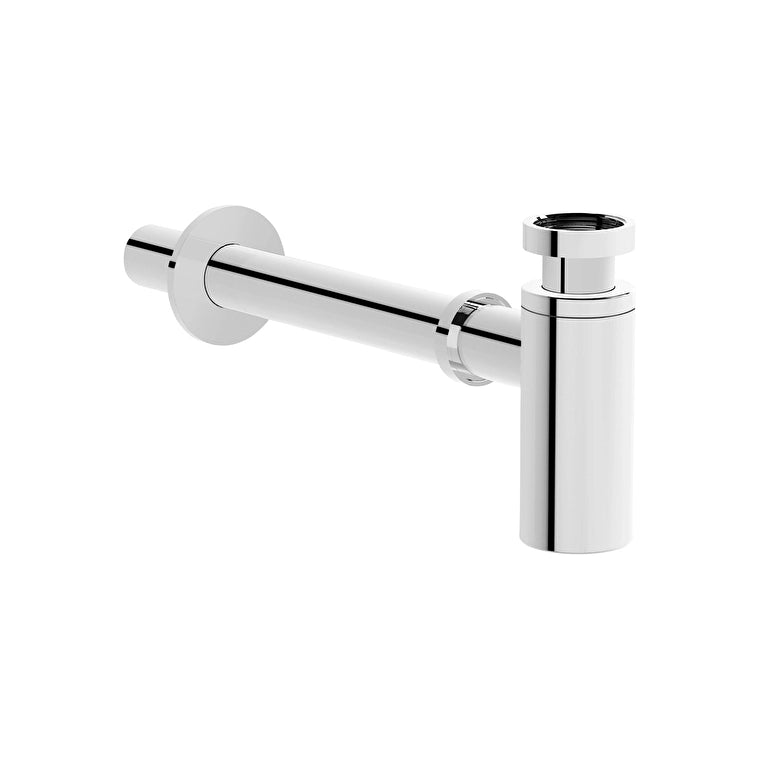 VitrA Liquid Lavabo Sifonu Alt Grubu, Parlak Krom (T Tipi-Uzun)
