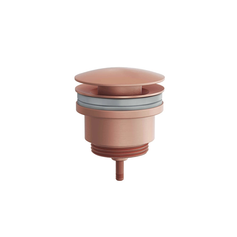 VitrA Origin Classic Lavabo Yuvarlak Süzgeci Universal (Basmalı), Fırçalı Bakır