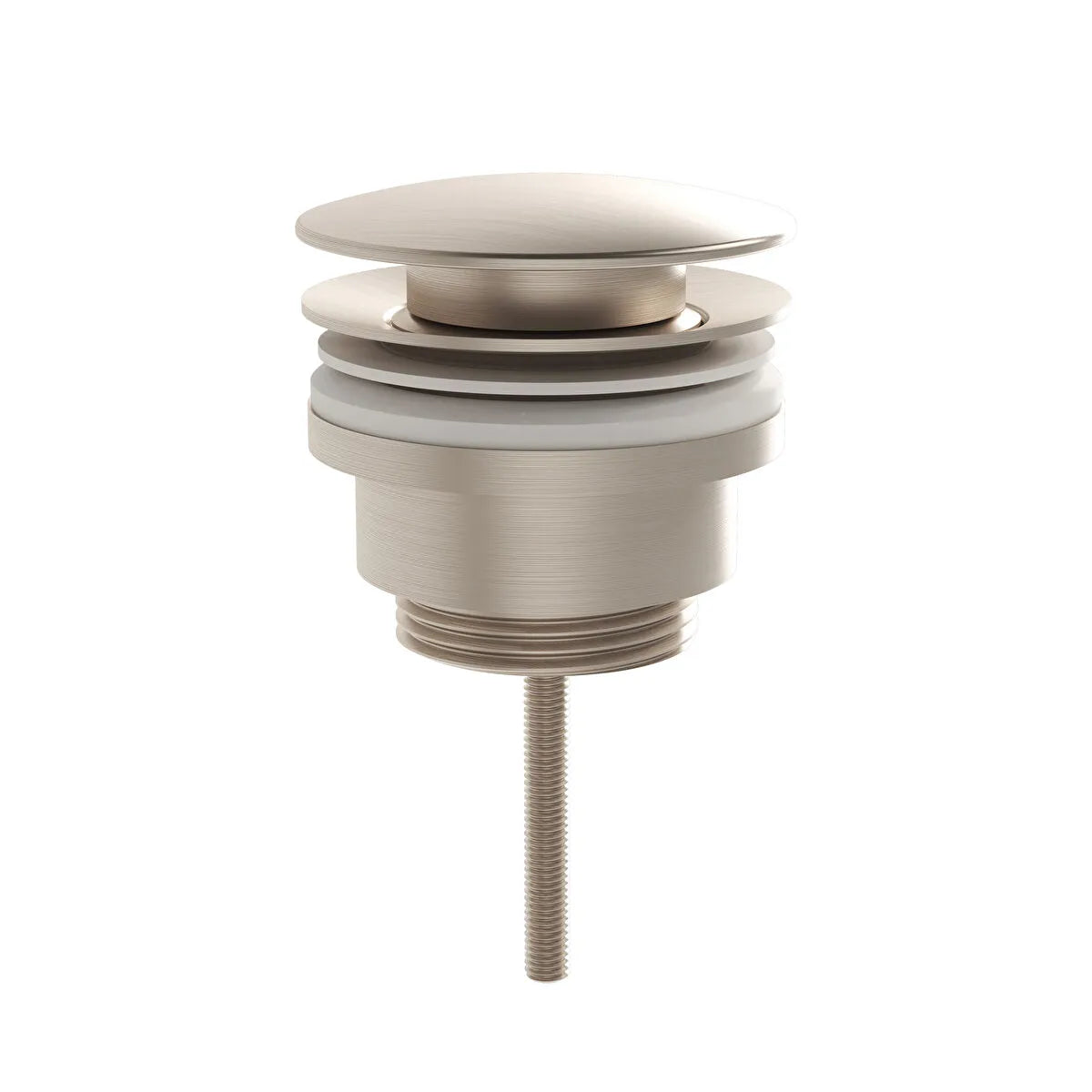 VitrA Origin Classic Lavabo Yuvarlak Süzgeci Universal (Basmalı), Fırçalı Nikel