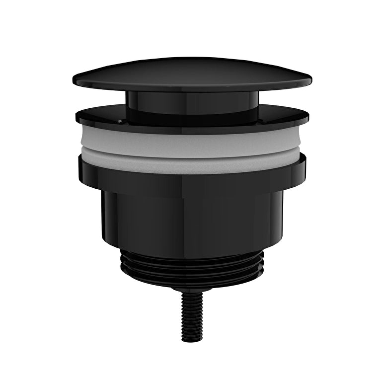 VitrA Origin Classic Lavabo Yuvarlak Süzgeci Universal (Basmalı), Parlak Siyah