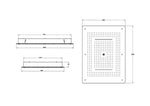 VitrA Duş Başlıkları Hiera Lr 5F Ankastre Duş Başlığı (600X800), Parlak Krom