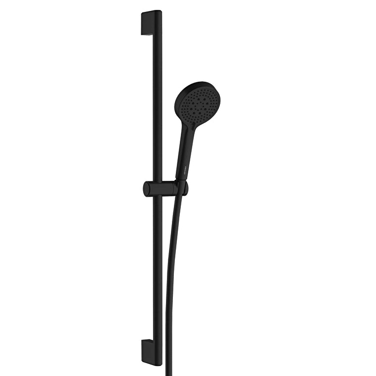 Artema Base Round Sürgülü El Duşu Takımı 3F (100 Mm), Mat Siyah