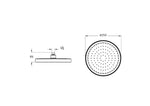 VitrA Core Round Duş Başlığı 1F (250 Mm), Fırçalı Nikel