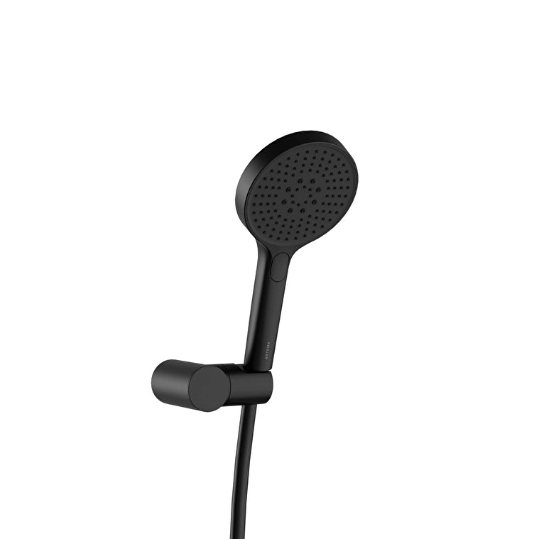 Artema Core Round El Duşu Takımı 3F (120 Mm), Mat Siyah