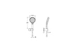 Artema Core Round El Duşu Takımı 3F (120 Mm), Soft Altın 