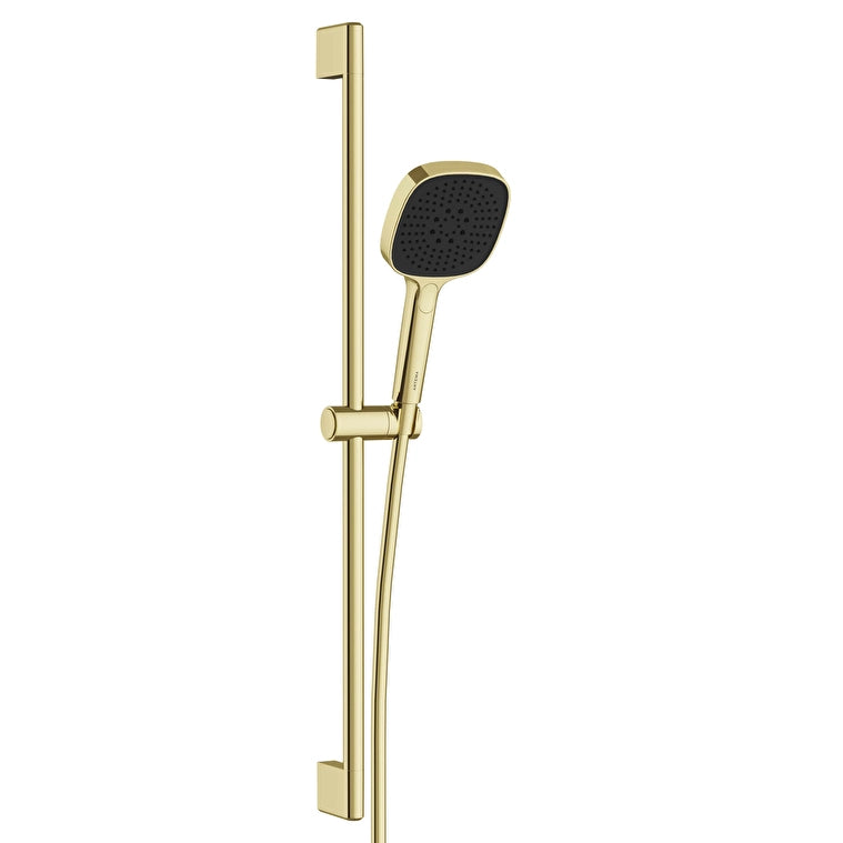 VitrA Core Square Sürgülü El Duşu Takımı 3F (120 Mm), Soft Altın 