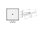 Artema Prime Square Duş Başlığı 2F (300 Mm), Parlak Krom