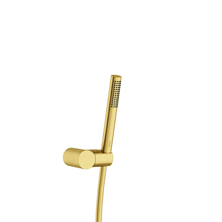 Artema Prime Round Stick El Duşu Takımı, Fırçalı Altın