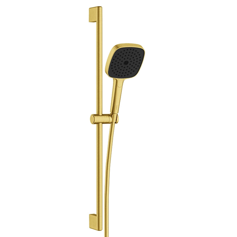VitrA Prime Square Sürgülü El Duşu Takımı 3F (130 Mm), Fırçalı Altın