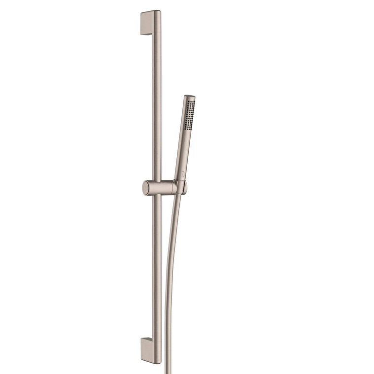 VitrA Prime Round Stick Round Sürgülü El Duşu Takımı, Fırçalı Nikel
