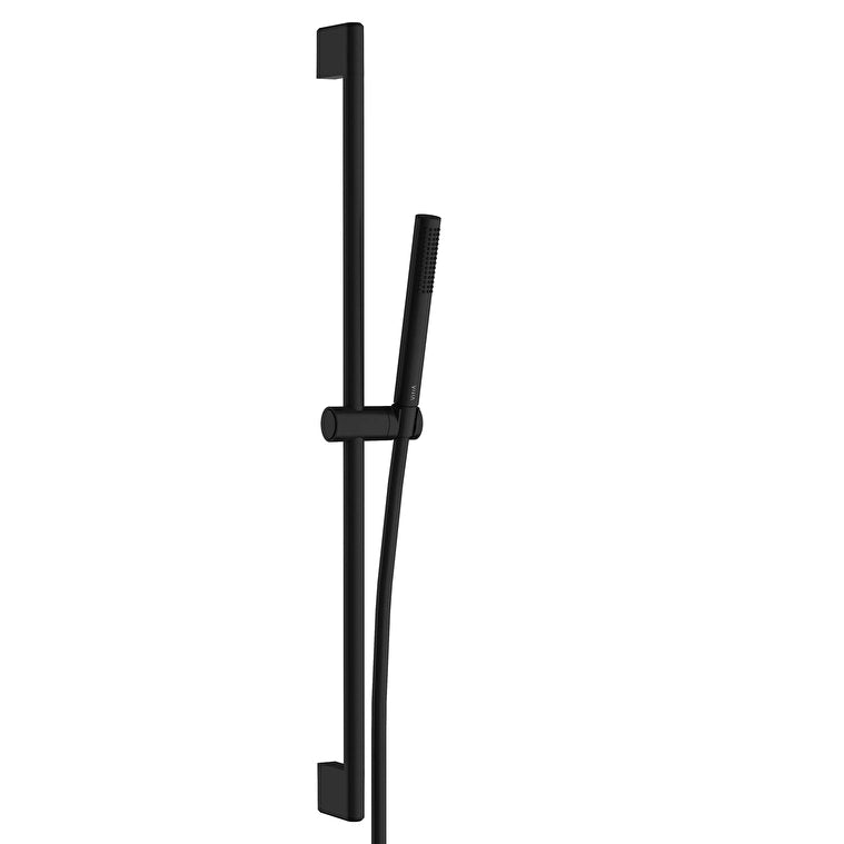 VitrA Prime Round Stick Round Sürgülü El Duşu Takımı, Mat Siyah